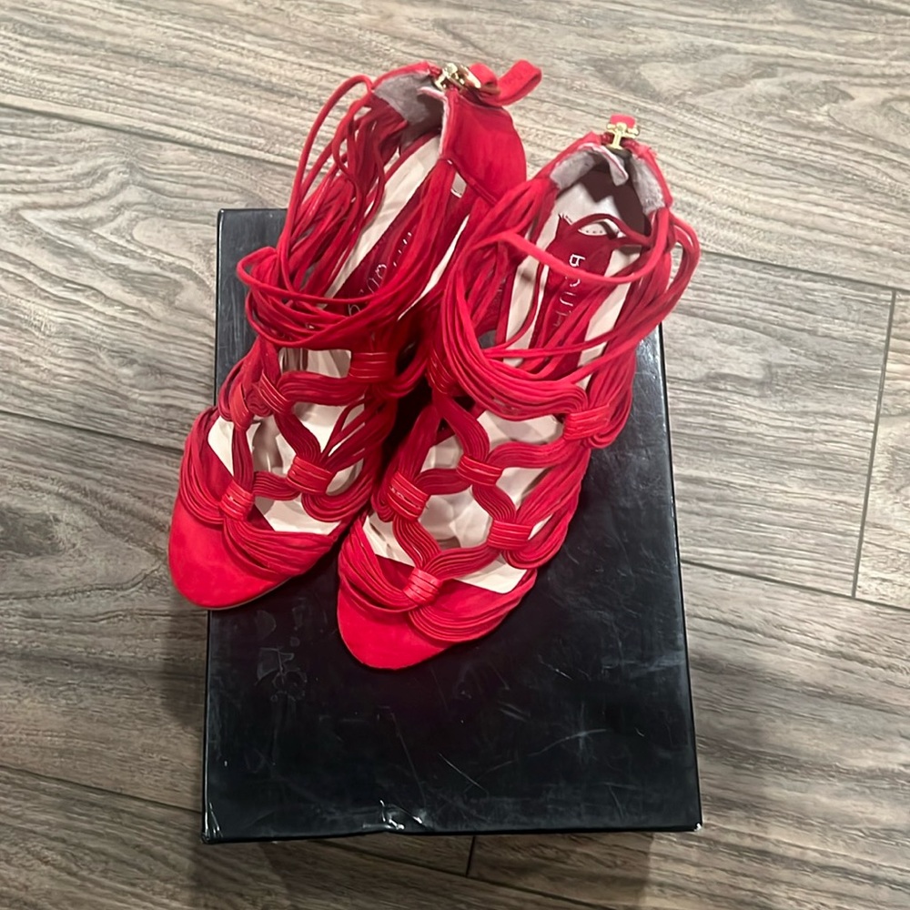 Boutique 9 Red Wedges